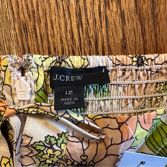 J.crew Square Neck Tie-Front Top in Zinnia floral size12 - Picture 3 of 8